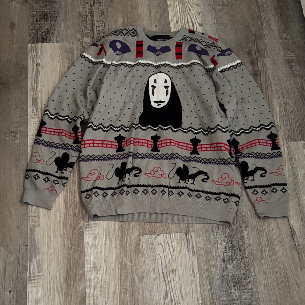 Our Universe Studio Ghibli Spirited Away No-Face Holiday Sweater